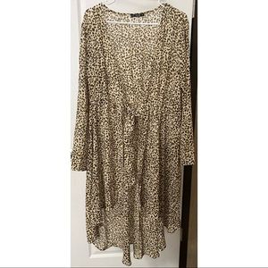 Leopard Asymmetrical Kimono
